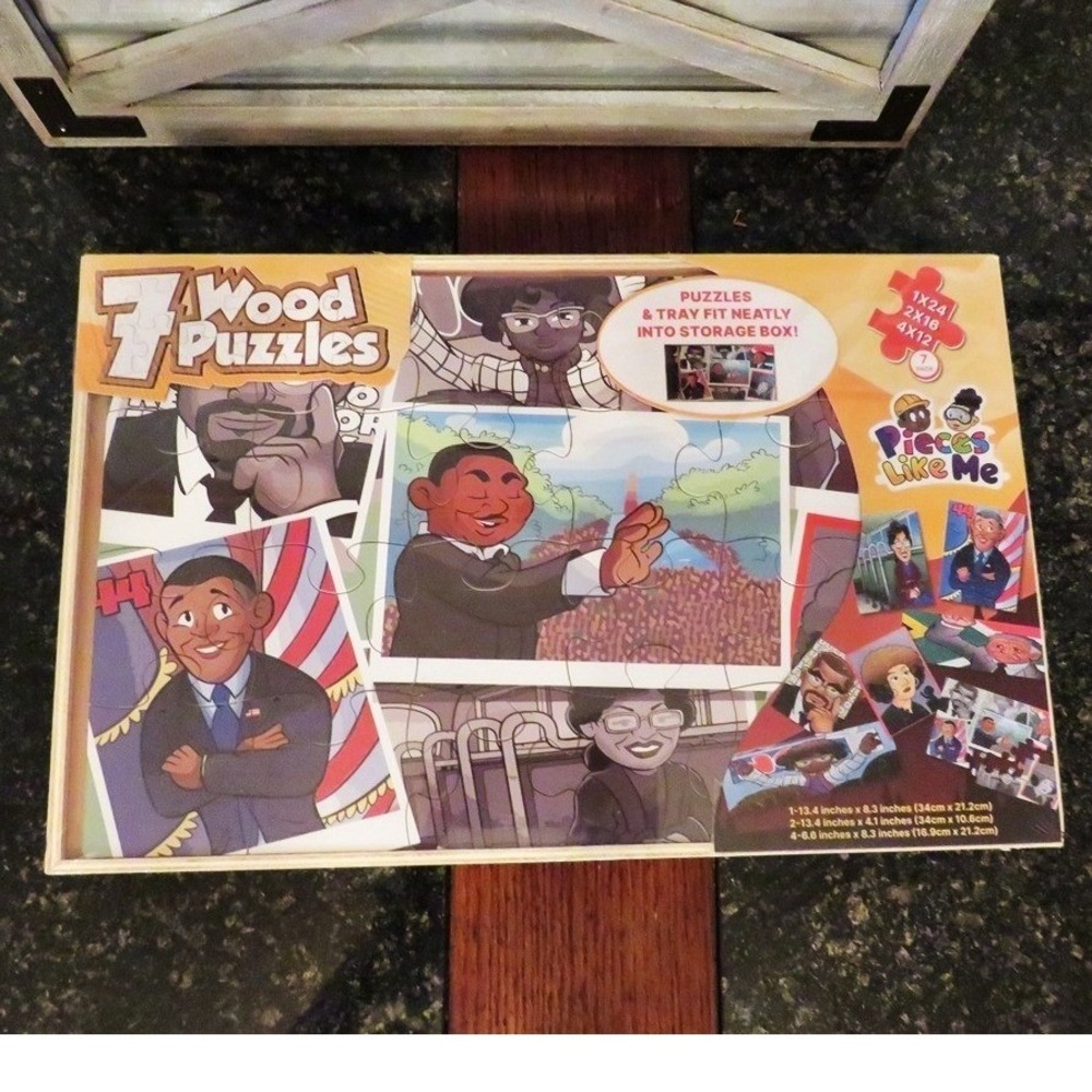 Pieces Like Me Black History Voices for Change 7 Wood Puzzle Set NEW SEALED